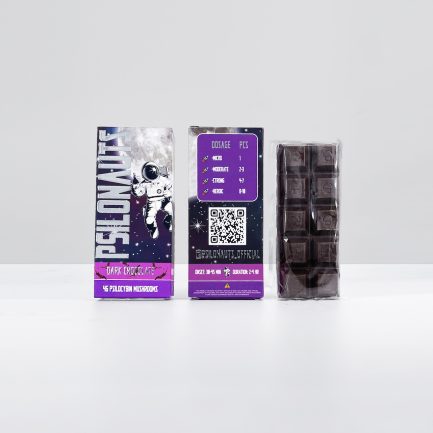 Buy Psilonauts chocolate bars online infused with 4g of psilocybin mushrooms and are made from fine premium chocolates.